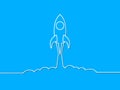 Startup, rocket concept - stock vector